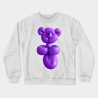 Teddy bear balloon in purple Crewneck Sweatshirt